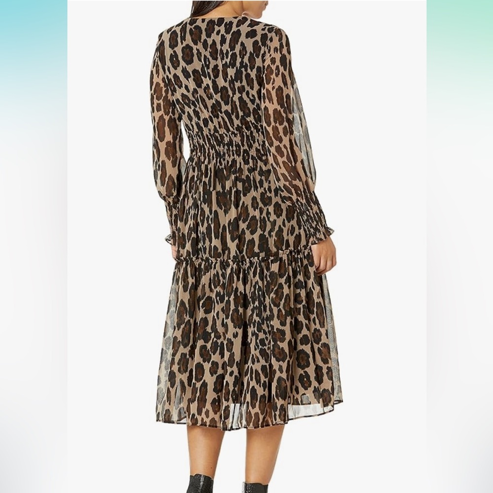 Taylor Dresses Leopard Print Midi Dress - Picture 2 of 7